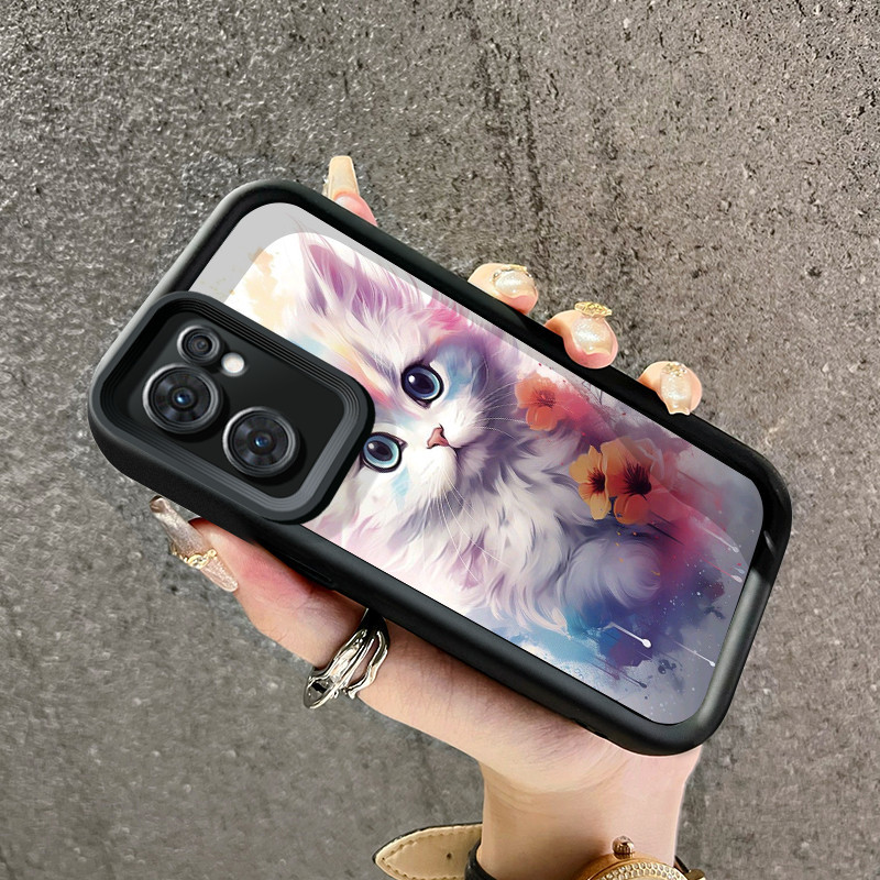 Casing Hp OPPO Reno 8 5G OPPO Reno 8T Case pola Kitty cantik Casing HP pelindung silikon lunak pelin