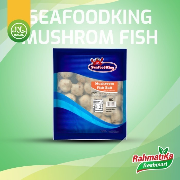 

Seafoodking Mushroom Fish Ball - Bakso Ikan Jamur 500 gr (Frozen)