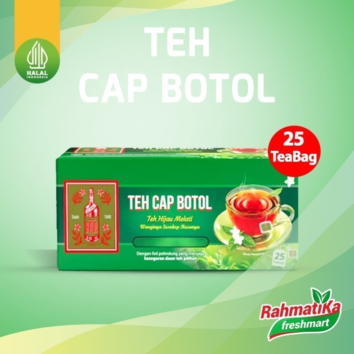 

Teh Hijau Melati Cap Botol / Teh Celup Isi 25