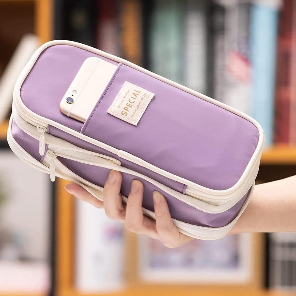 

TERLARIS Angoo Kawaii Pencil Cases Large Capacity Pencil Bag Pouch Holder Box for Girls Office Student Stationery Organizer School Supplies se-34