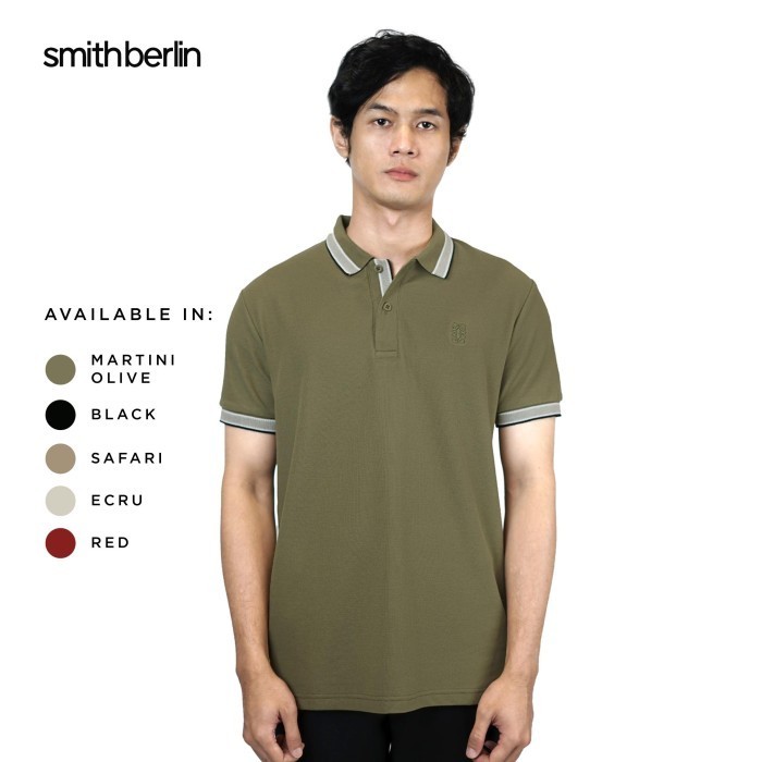 Kaos Polo Pria Smith Berlin Pierre Slim Fit