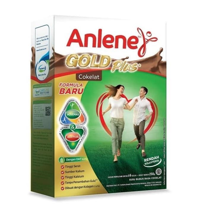 SUSU ANLENE GOLD COKLAT 600 GRAM RASA COKELAT 600 GR ORANG TUA 50+ KS
