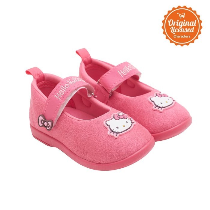 Hello Kitty Baby Girl Soft Sued Shoes Fuchsia