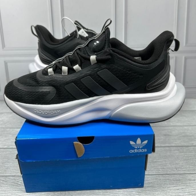 Sepatu Adidas Alphabounce Core Black White Grey Original Vietnam Bnib Arshakaollshop12