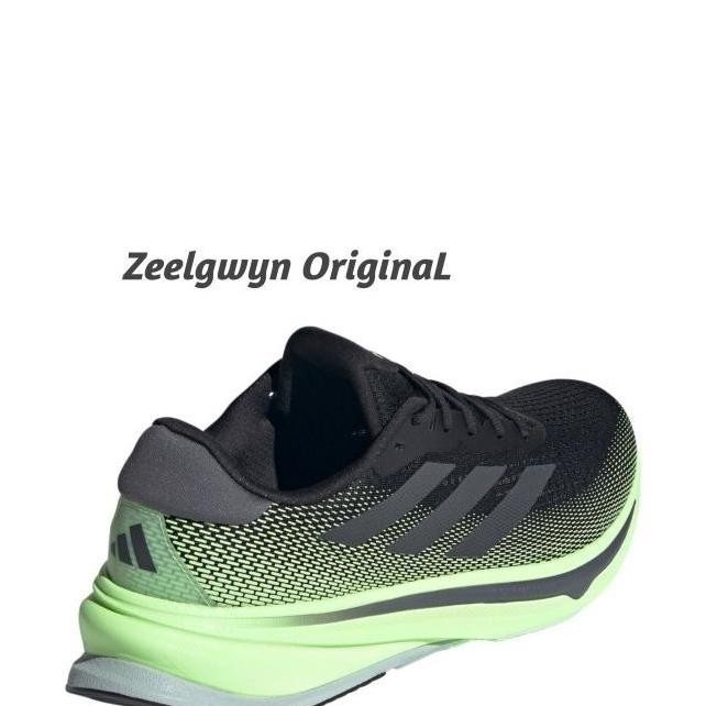 Sepatu Adidas Supernova Rise Black Grey Green Men Original Melatipicks