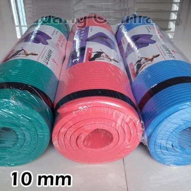 Promo Matras Yoga Happyfit Nbr Matras Senam Tebal 10 Mm Ready Storenoways