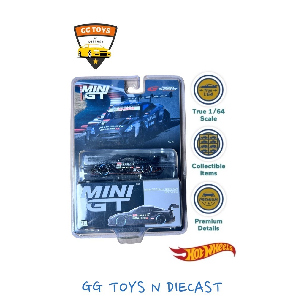 Diecast Mini GT MiniGT Nissan GTR Nismo GT500 Hitam