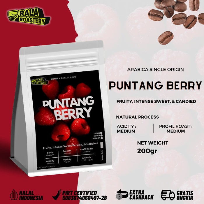 

Kopi Arabika Puntang Natural Biji Kopi Single Gin Arabica 200Gr