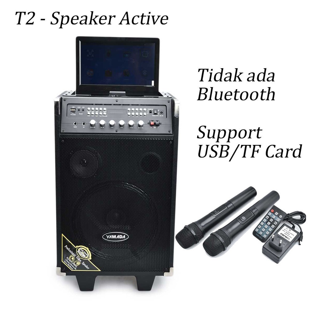 PROMO  Yamada Video Speaker Aktif DM-T2 Profesional Active Karaoke Layar HD 10.1 inch