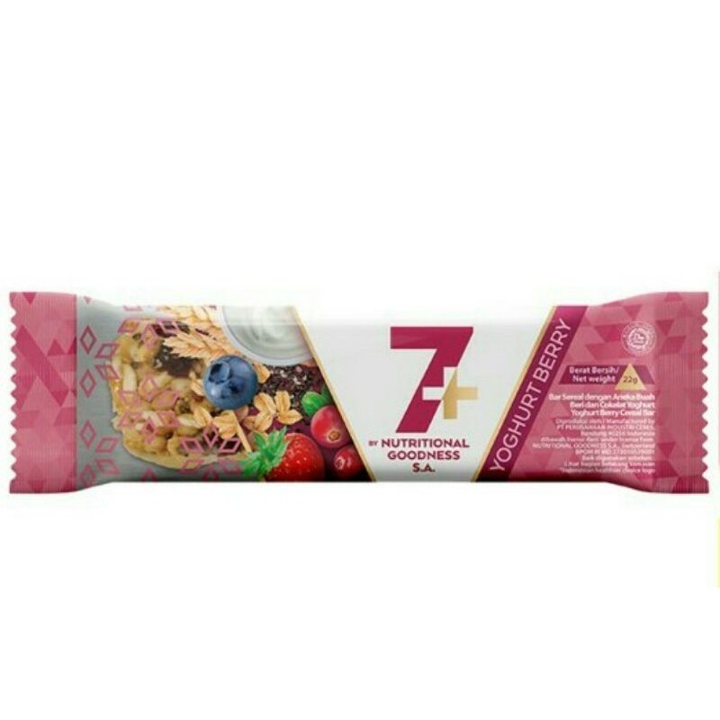 

7+ Cereal Bar Yoghurt Berry 22g