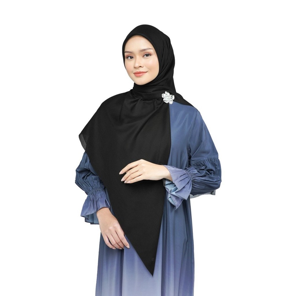 Nada Puspita -Nada Voile Scarf Large - Black