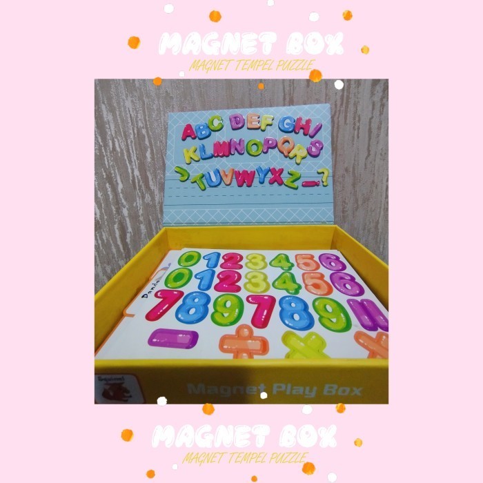 Kado Mainan Anak Magnet / Mainan Kotak Magnet Tempel Puzzle Anak