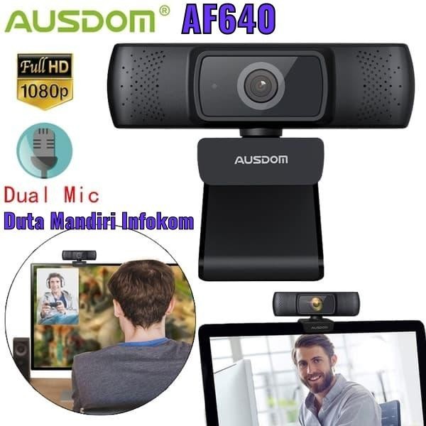 Ausdom Af640 - Webcam 1080P Auto Focus With Crophone Streang