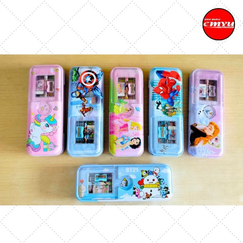 

Kotak Pensil Kaleng Set 2 Susun LH-802