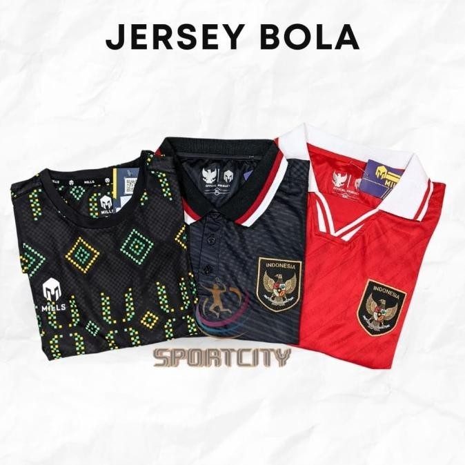 Jersey Kaos Kerah Bola Mills Indonesia