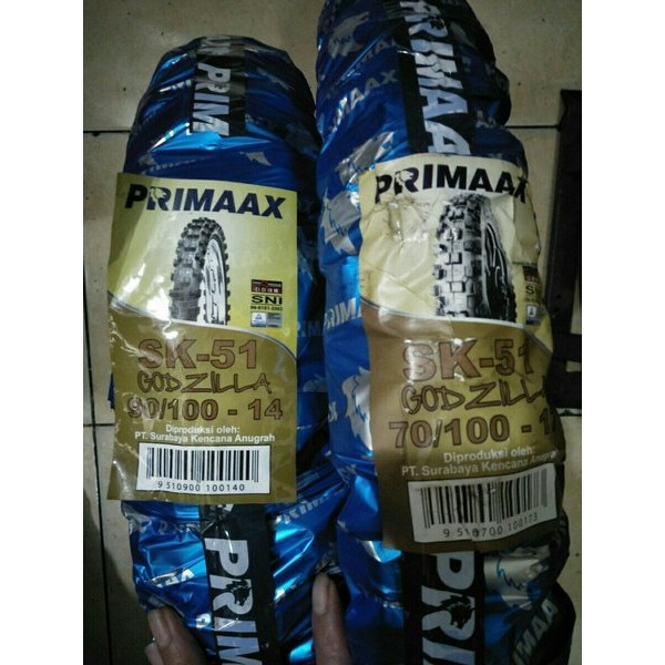 Ban Cross Trail Matic Velg Ring 14-17 Primax Godzilla