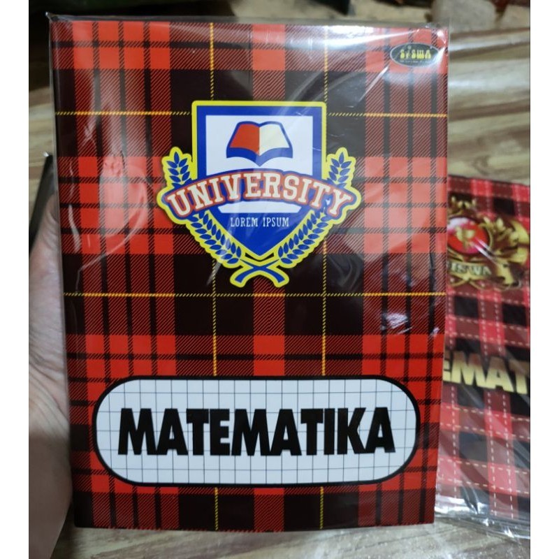(1 Pack) 5 BUKU TULIS SISWA MATEMATIKA BUKU TULIS 100 LEMBAR MATH PETAK KECIL