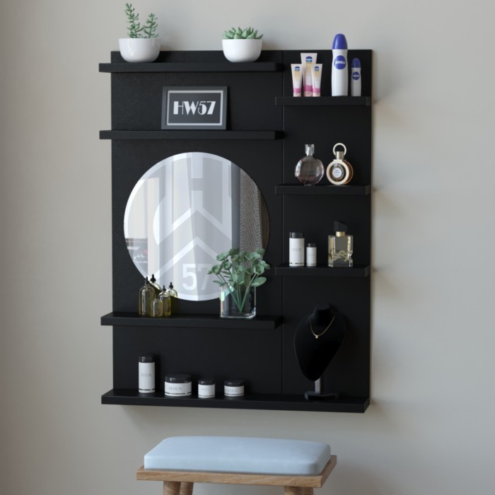 Rak Meja Rias Gantung Rak Make Up Kosmetik Dinding Ambalan