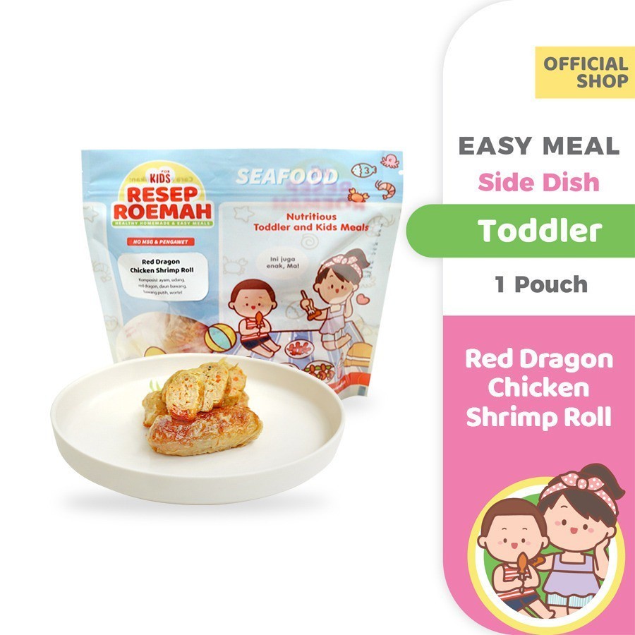 

RR Reddragon Chicken Shrimp Roll / Makanan Sehat Anak Balita / Kids Healthy Homemade Frozen Food / No MSG