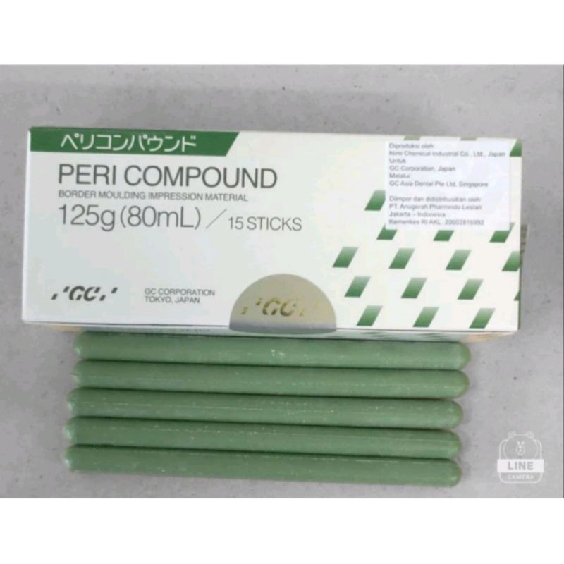 Trijaya Dental Medical Pericompound GC per biji/ Green stick per biji/ Malam hijau dental