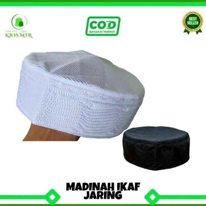 Peci MADINAH IKAF JARING , Peci Haji Madinah Jaring , Kopiah , Songkok brunmirichardtu