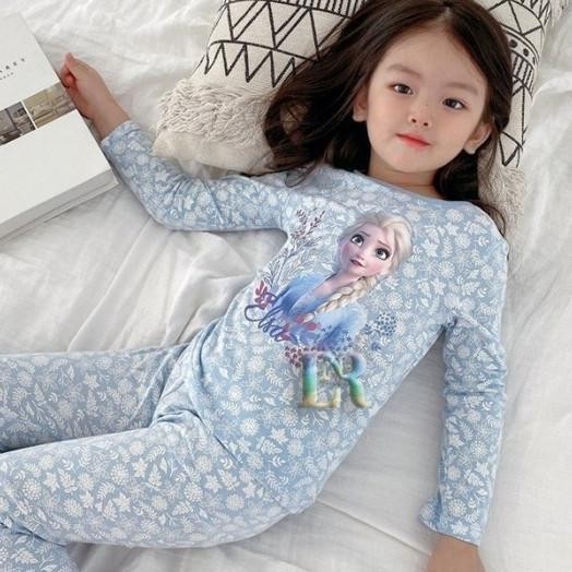 Sc Pa-018 Piyama Anak Perempuan Frozen Elsanyaman Dipakai