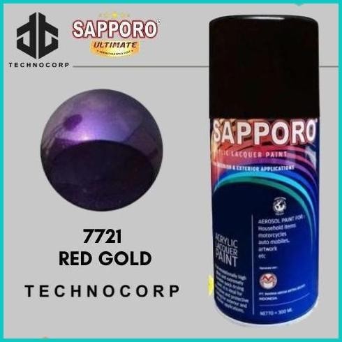 Cat Semprot SAPPORO 7721 RED GOLD / BUNGLON MERAH UNGU VIOLET 300ML 19