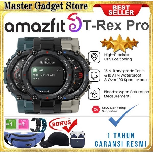 Amazfit T Rex T Rex T-Rex Smartwatch Gps Military Std Smart Watch T-Rex Trex
