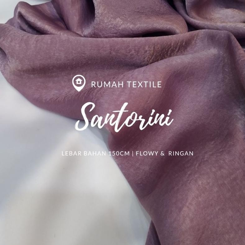 New Arrival Kain Santorini Silk/Santorini/Satin/Santorini/Kain Silk/Kain Satin Santorini Cuci Gudang