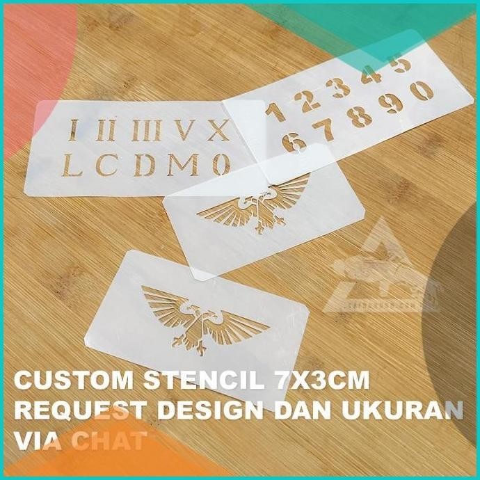 

Custom stencil ukurab 7x3 3 design 4 pcs 19F3B2024 tools n parts