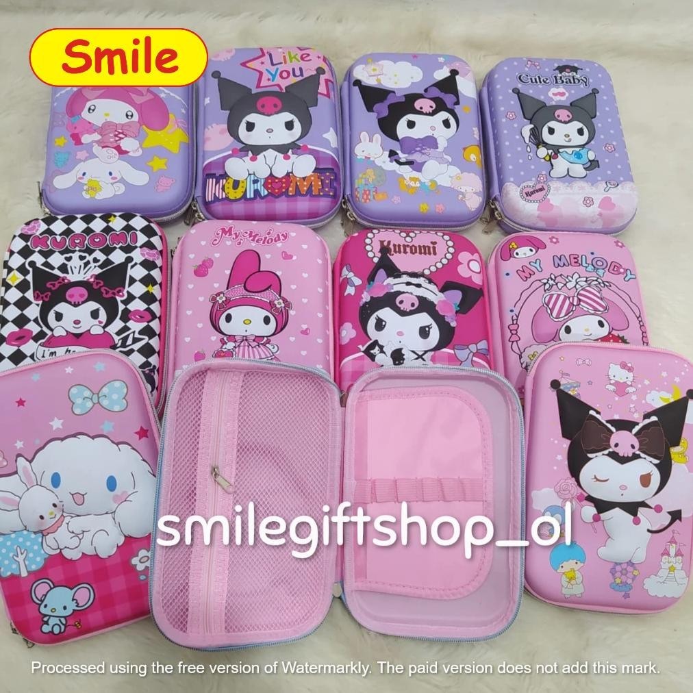 

JPF-1015 Tempat Kotak Pensil Anak Sekolah Pencil Case Hardcase Timbul Kotak Sanrio My Melody Kuromi Cinamoroll Unofficial Import Berkualitas