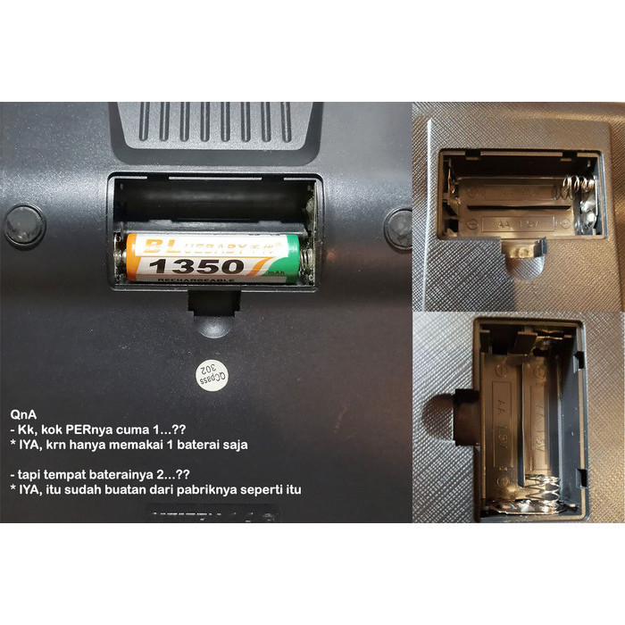 

Kalkulator Kc 8514 - Kalkulator 2 Layar - 14 Dit - Dual Lcd