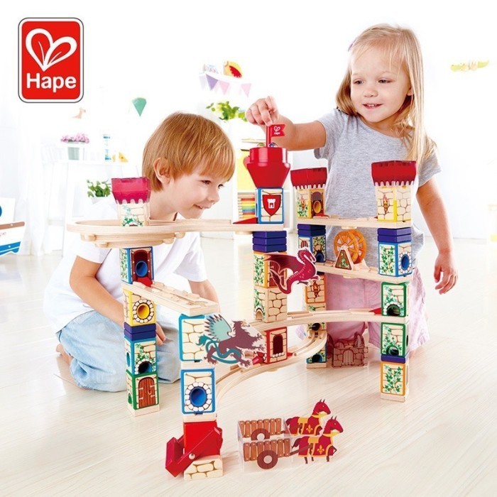 

Hape Quadrilla Madieval Quest Wooden Marble Run E6018 - Pretend
