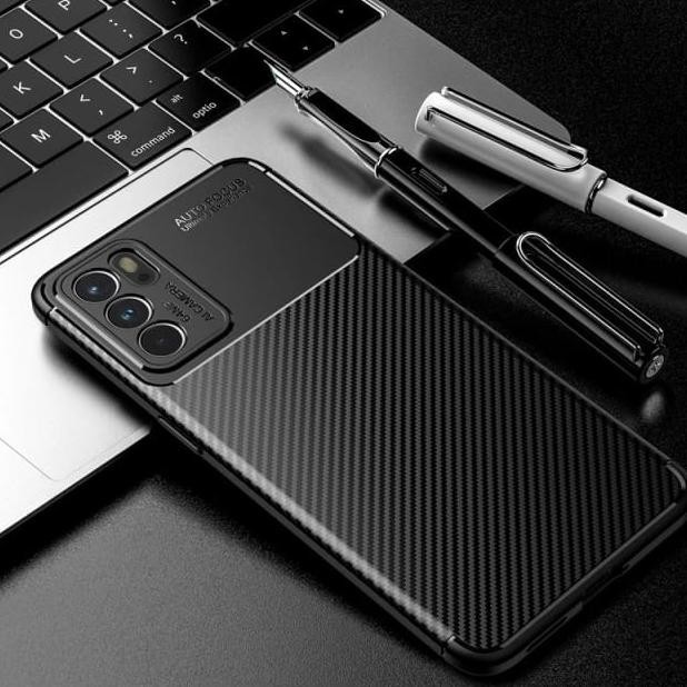 Oppo Reno6 5G / Reno 6 Pro 5G Soft Casing Focus Carbon Original