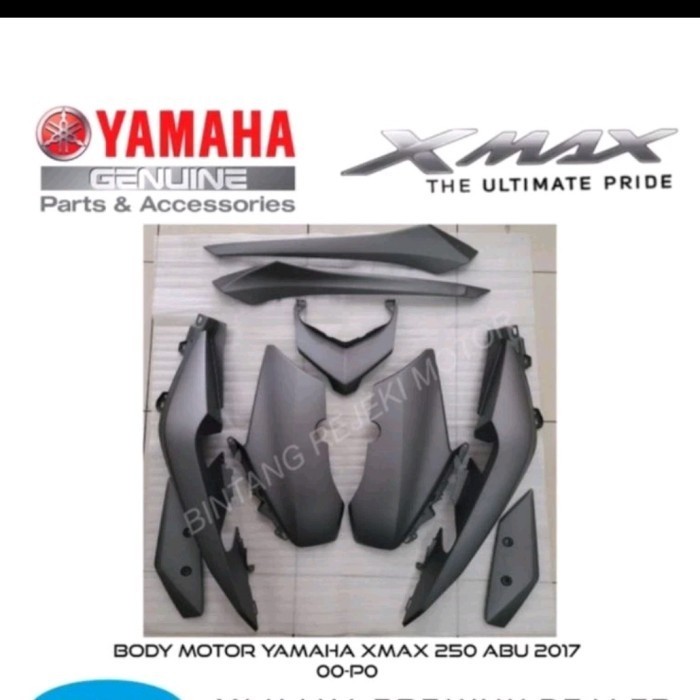 Produk Terbaru Cover Body Xmax Full Set Body Halus Xmax 250 Abu Abu Original Yamaha
