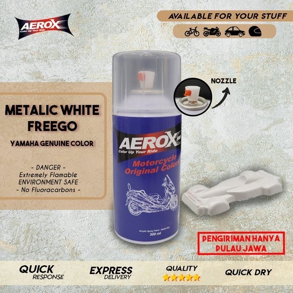 CAT SEMPROT AEROX - NEW YAMAHA FREEGO METALIC WHITE