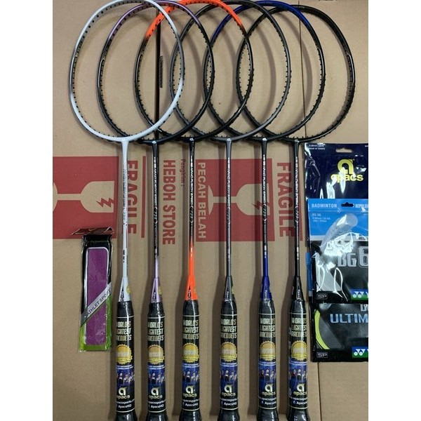 Raket Badminton APACS NEW NANO FUSION 725 Grip 6u G2 Original