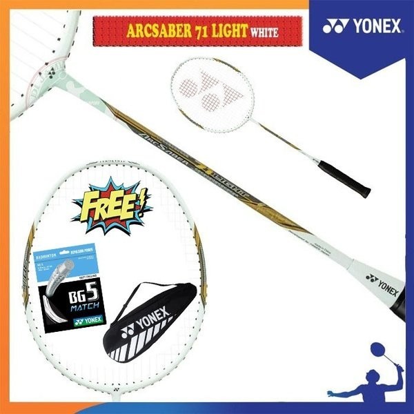 PAKET RAKET BADMINTON YONEX NANORAY 71 LIGHT- FREE PASANG ONGKOS