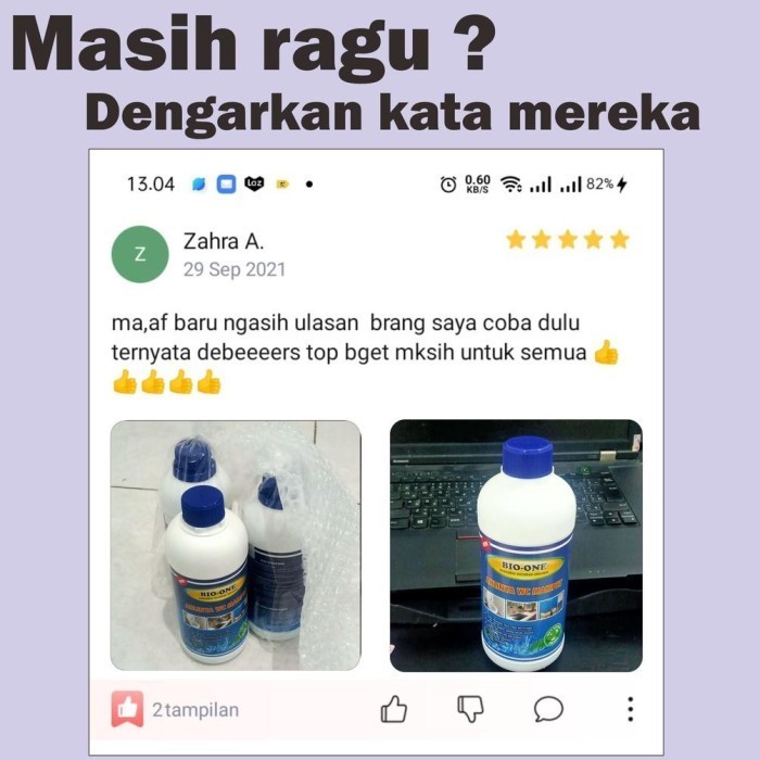 Produk Terbaru Bio One - (Paket Isi 2) Obat Anti Wc Penuh Mampet Paling Ampuh