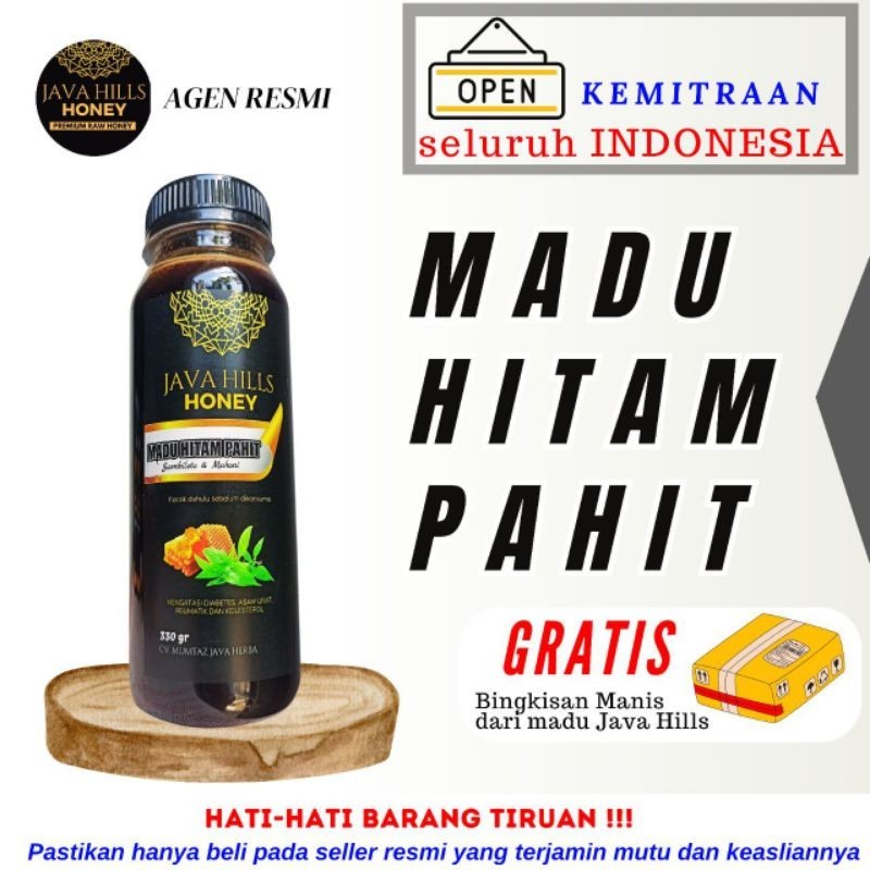 

(100% ASLI) Madu Hitam Pahit by Java Hills Honey