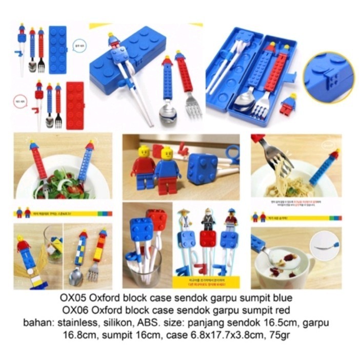Sendok Garpu Sumpit Set Lego Oxford Korea