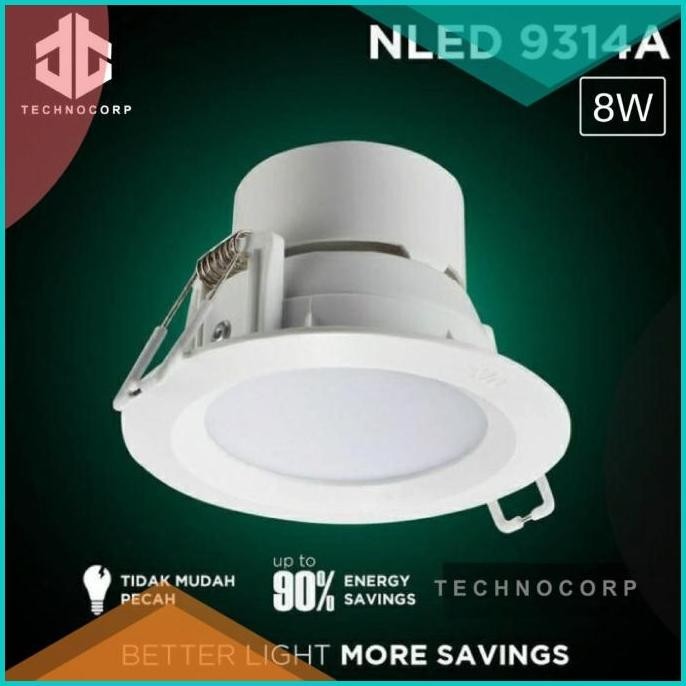 Lampu Downlight NVC LED 8 WATT NLED 93135 INBOW PLAFON / 8W LED 19F3B2