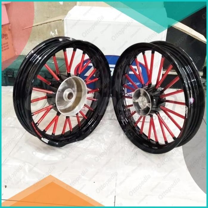 Velg Pelek Racing Tapak Lebar Top Andong Beat Karbu 215/250 Ring 14 19