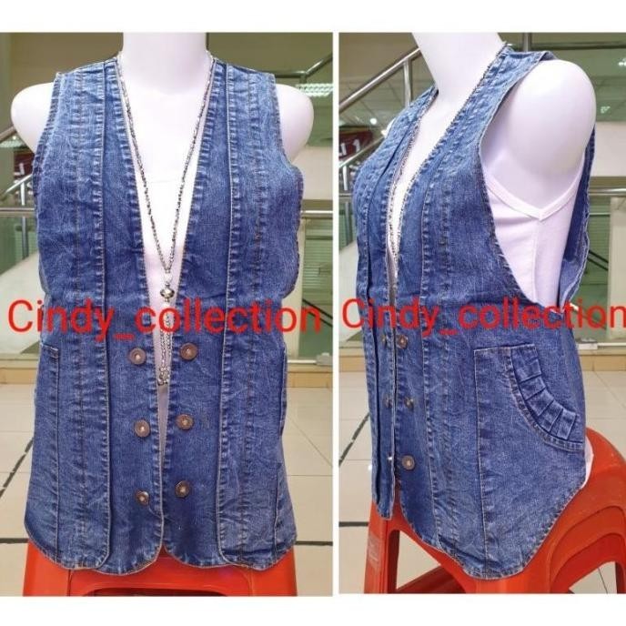 Terlaris Rompi Jeans Wanita Rompi Wanita Jeans Rompi Denim Vest Vionawara