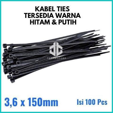 

KABEL TIES 3.6X150MM 15CM / PENGIKAT TARIK 3,6 X 150 MM CABLE TIE 19F3