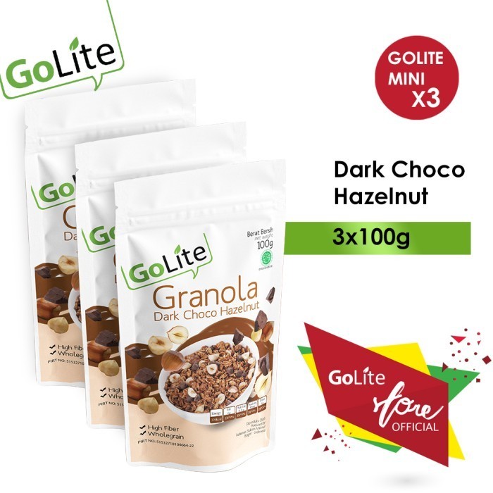 

Golite Granola Dark Chocolate Hazelnut 100G (Triple Pa)