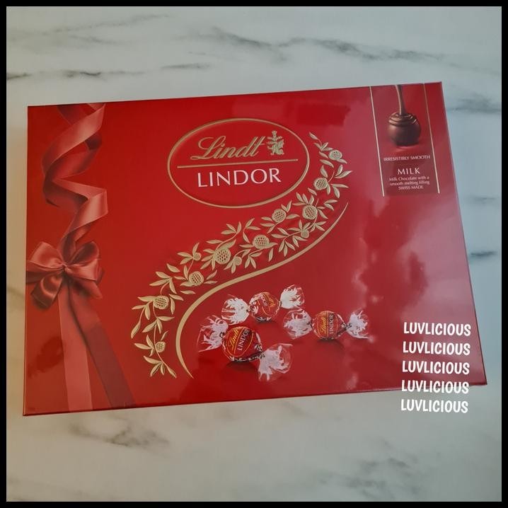 

Lindt Lindor Milk Chocolate Gift Box Coklat Cokelat Susu