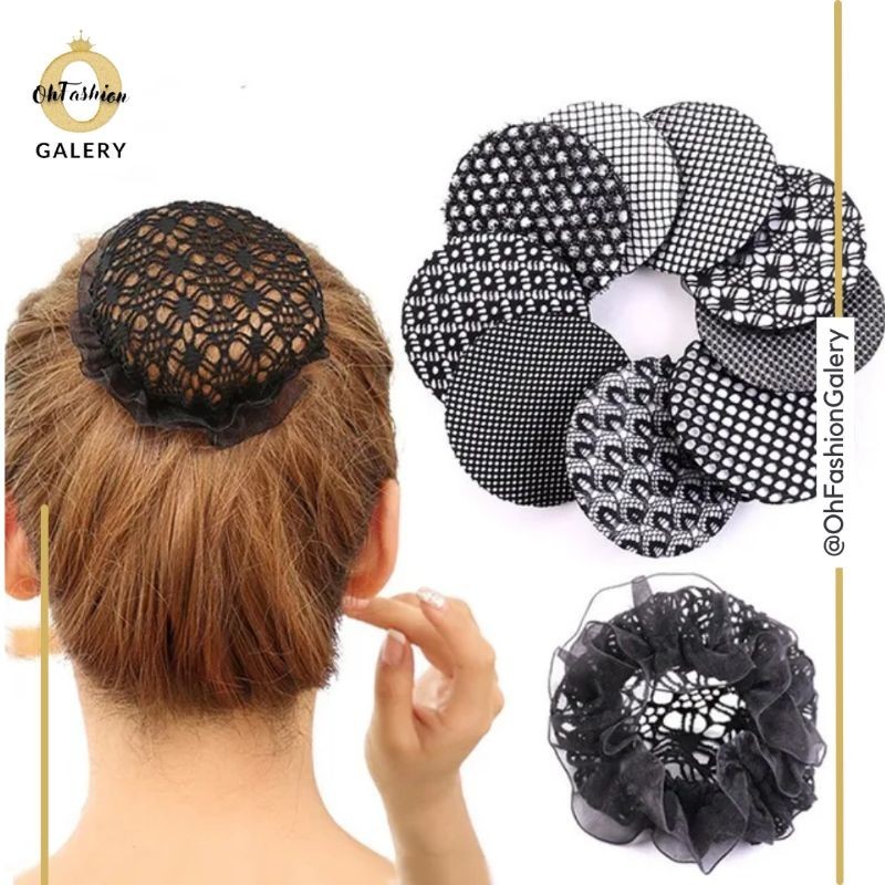 OHFASHION - Hairnet Ballerina Bun Jaring Hairnet Cepol Hairnet Sanggul Hairnet Jaring Rambut