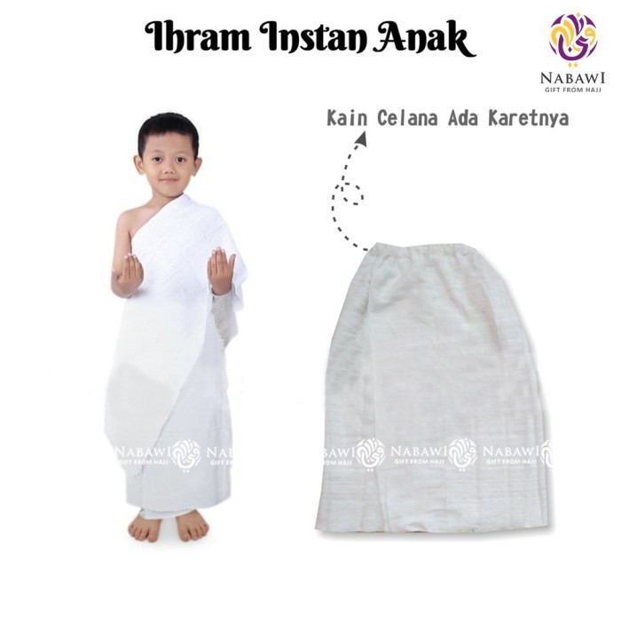 Kain Ihrom Anak Laki Laki Baju Ihram Manasik Haji Anak Tk