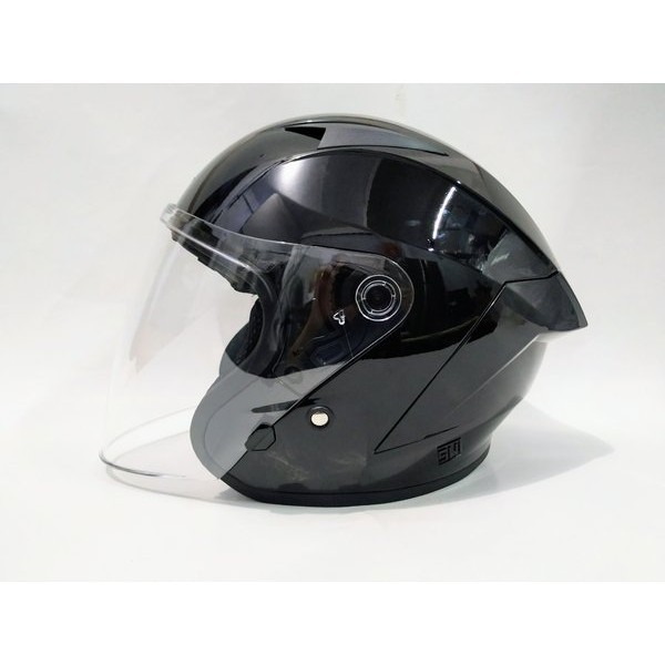 HELM ARL RR15 KAIROZ HITAM GLOSSY SINGLE VISOR SNI.